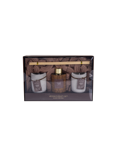 Yuri Candle with Oil Brown Glass