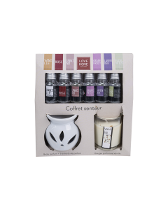 Alvie Aroma Oil White Glass