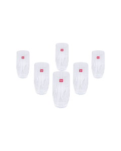 Zatanna Tumbler Clear Glass 6pcs