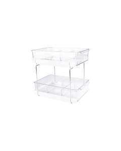 Shai 2 Drawer Organizer White Pet Plastic