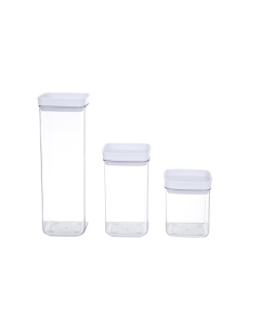 Rupert 3pcs Square Storage Box Pet Plastic