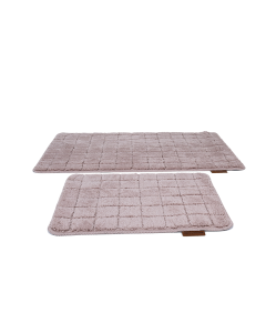 Leif Bath Mat Pink Polyester