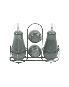 Odette 5pcs Porcelain Condiment Jar