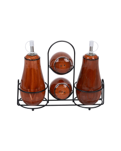 Malachi 5pcs Porcelain Condiment Jar