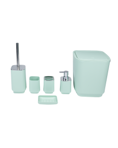 Atal Bathroom Accessories 6pcs Green