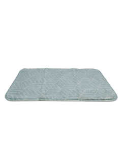Atal Stripe Bath Mat Green Polyester