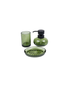 Jemel Ceramic Bathroom Accessories 3pcs - Green