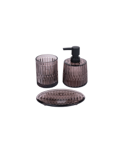 Jemel Ceramic Bathroom Accessories 3pcs - Coffee