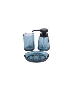 Jemel Bathroom Accessories Ceramic Blue 3Pcs