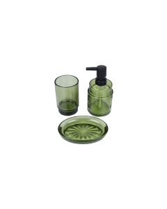 Jemel Ceramic Bathroom Accessories 3pcs - Green