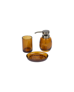 Jemel Ceramic Bathroom Accessories 3pcs - Coffee
