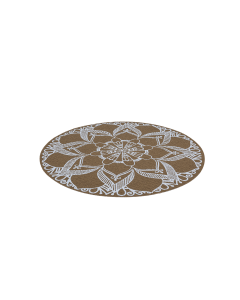 Rhes Placemat Brown White PVC