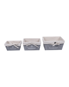 Kaye Storage Basket Gray Plywood