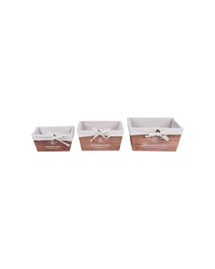 Aton Storage Basket Brown Plywood