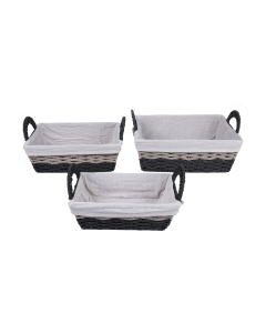 Jor Storage Basket Black Gray