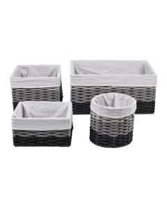 Meyca Storage Basket Black Gray
