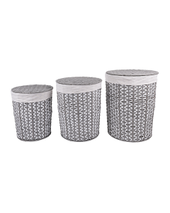 Jaja Storage Basket Gray White