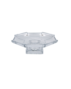 Plax Candle Holder Crystal Glass