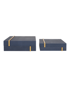 Ojeda 2pcs Jewelry Box Dark Blue