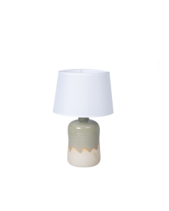 Eselle Table Lamp Beige Light Green Ceramic Iron