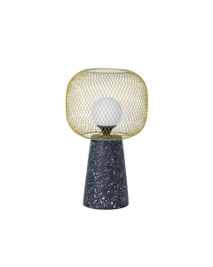 Clapton Table Lamp Black Cement Iron
