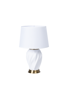 Sutton Table Lamp White Cement Iron