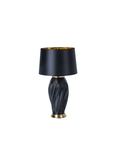 Cardova Table Lamp Black Cement Iron
