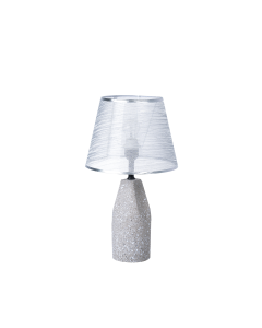 Rhett Table Lamp Gray Cement Iron