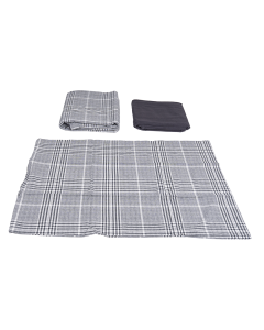 Etel Bedding Set 4pcs Black White Cotton
