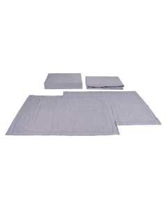 Herm Bedding Set 4pcs Gray Cotton