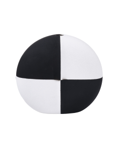 Vent Vase White Black Ceramic
