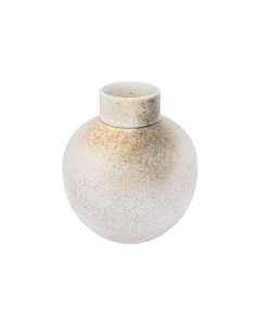 Mawad Vase White Black Ceramic