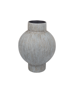 Mela Vase Gray Ceramic