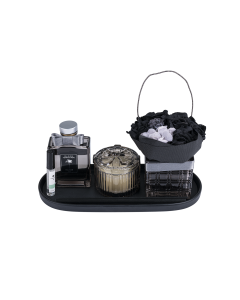 Zadok 4pcs Fragrance Set Black Glass Melamine