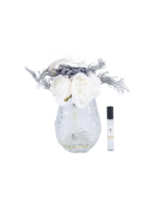 Delpha Fragrance Flowers White Glass Fabric