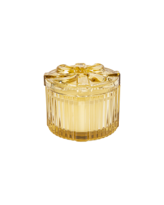 Jensen Scented Candle Yellow Glass