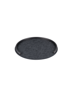 Toshio Fragrance Tray Black Steel Leather