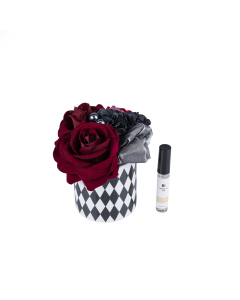 Jezrel Fragrance Flowers Black Glass Fabric