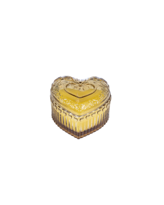 Paula Scented Candle Yellow Glass