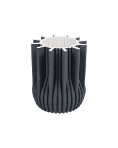 Arria Vase Black Ceramic