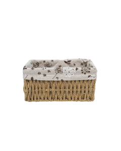 Utomo Storage Basket Cream Iron Fabric