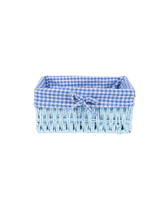 Utomo Storage Basket Blue Iron Fabric
