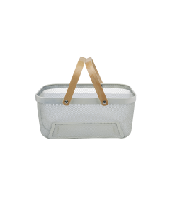 Wolfe Storage Basket White Iron