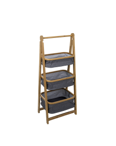 Huff Bamboo Storage Shelves - Gray