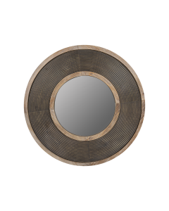 Beirut Mirror Black Wood Glass