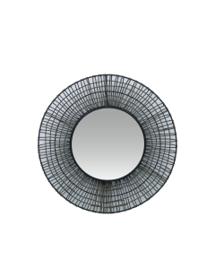 Itotia Mirror Black Iron Glass