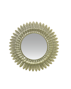Dimitria Mirror Gold Iron Glass