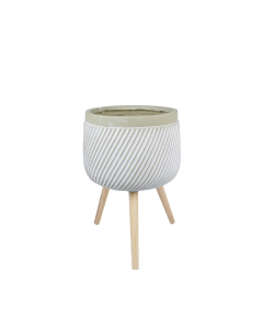 Ellio Plant Pot Gray Ceramic