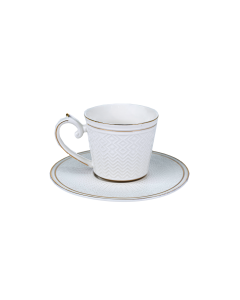 Videc Cup & Saucer White Ceramic