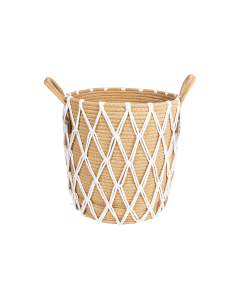 Erfs Laundry Basket Brown Cotton